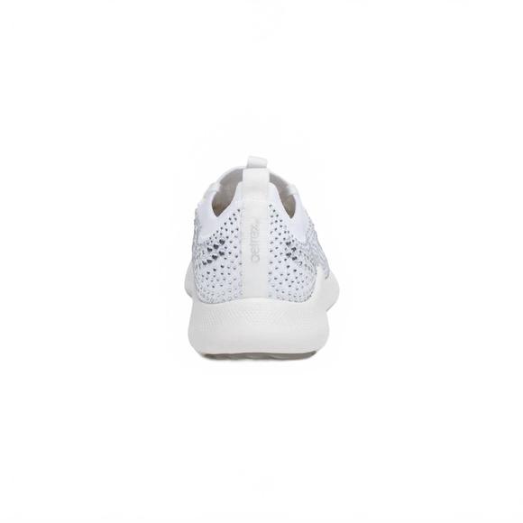 NEW AETREX women's carly arch support sneaker in white sparkle - Picture 4 of 6